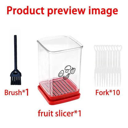 QuickSlice Stainless Steel Fruit & Vegetable Slicer Cup