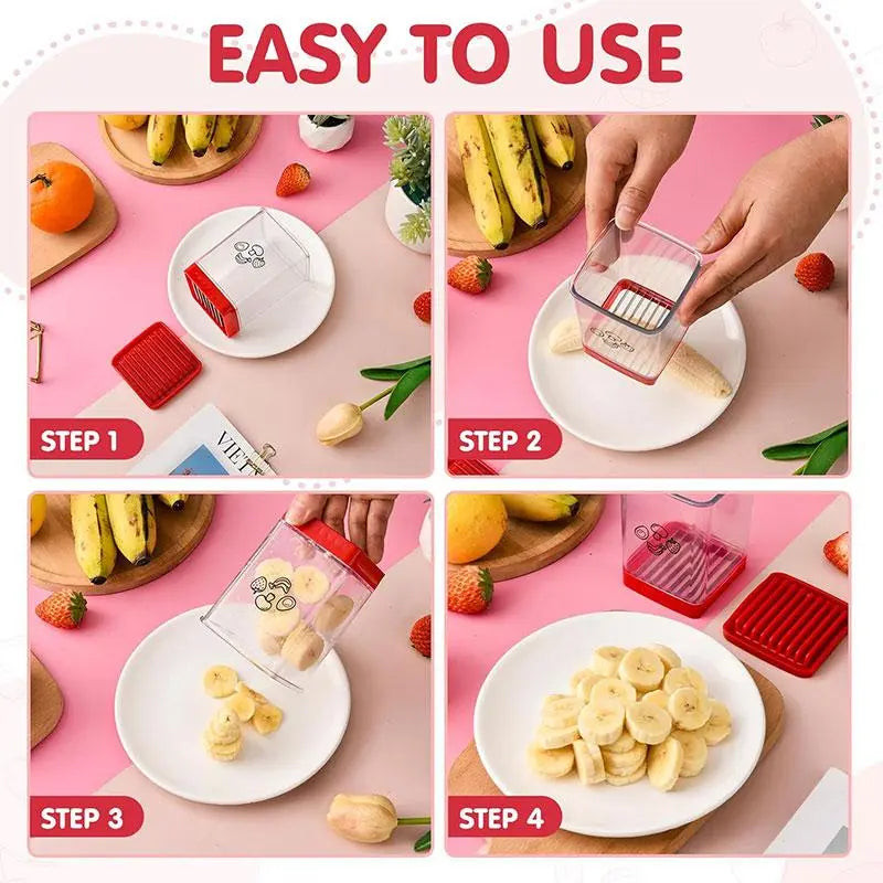 QuickSlice Stainless Steel Fruit & Vegetable Slicer Cup