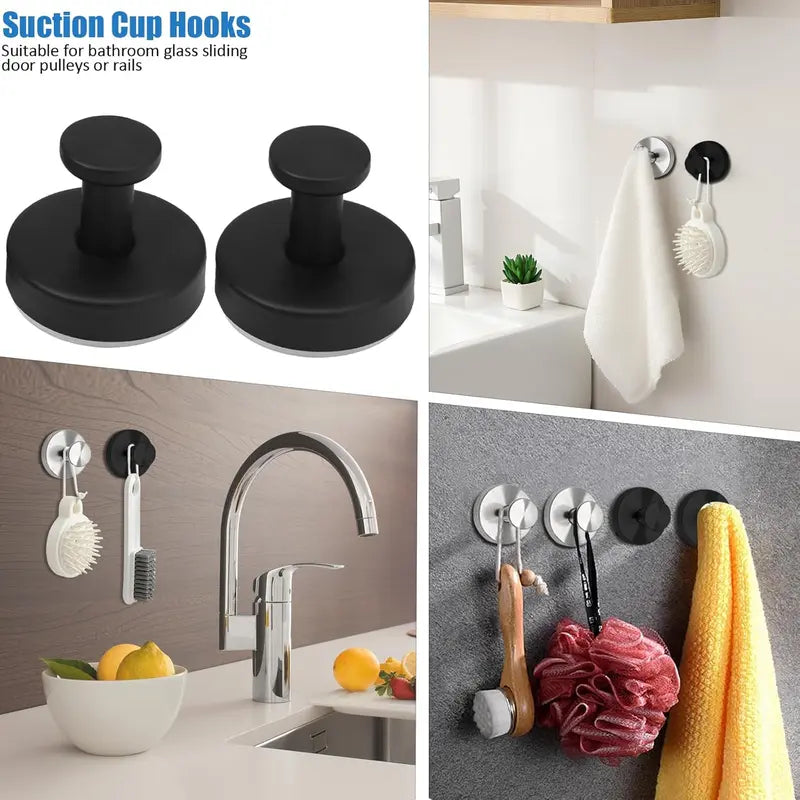 Decerk 2 PCS Suction Cup Hooks