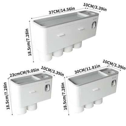 Multifunction Toothbrush Holder & Dispenser