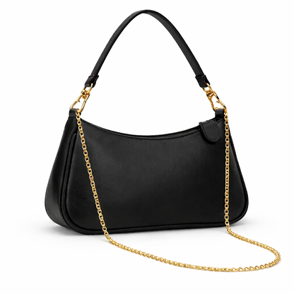 Stylish Shoulder Bag for Women with 2 Removable Straps and Zipper Closure Crossbody