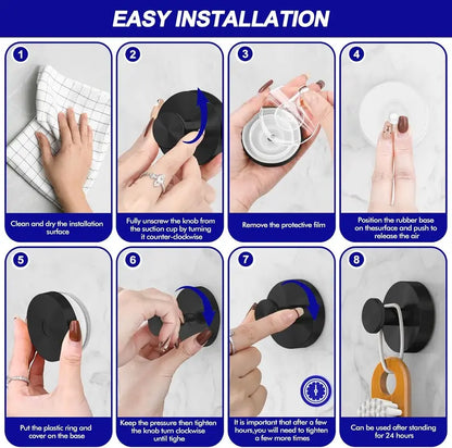 Decerk 2 PCS Suction Cup Hooks