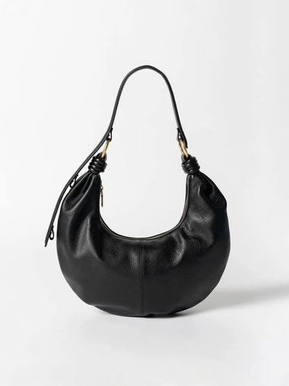 Dumpling Handbag (Pebbled Leather)