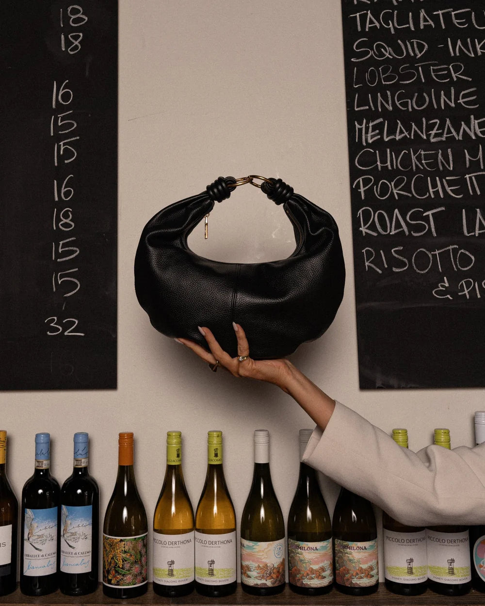 Dumpling Handbag (Pebbled Leather)