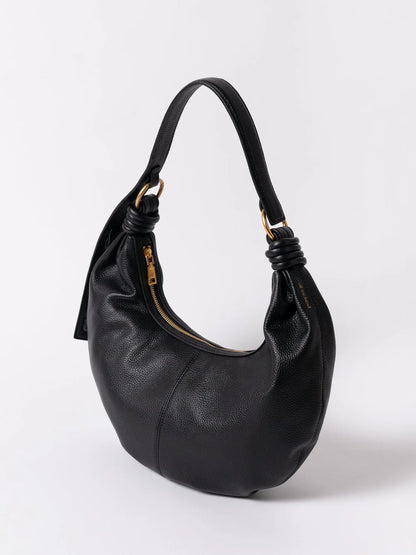 Dumpling Handbag (Pebbled Leather)