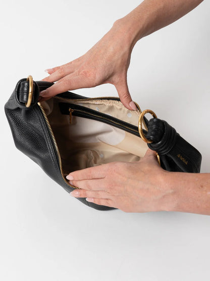 Dumpling Handbag (Pebbled Leather)