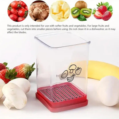 QuickSlice Stainless Steel Fruit & Vegetable Slicer Cup