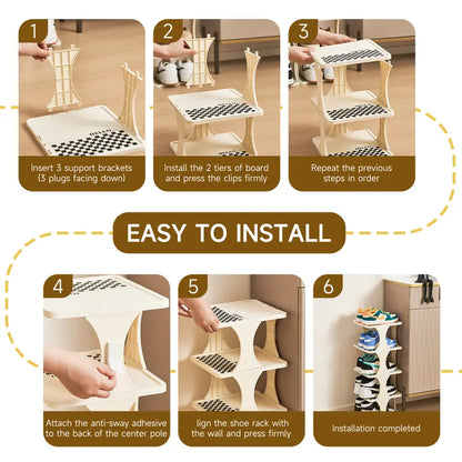 UFORU 6/9-layer vertical detachable shoe storage rack