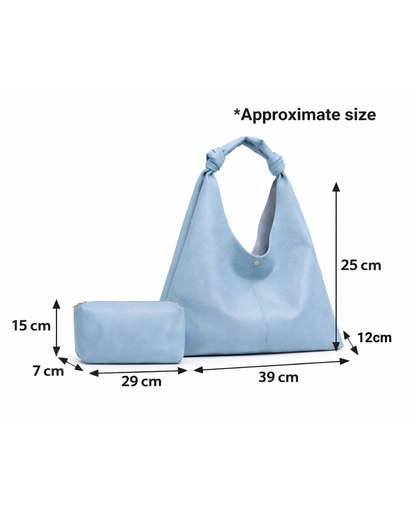 Love Knot Slouchy Bag Bag with Classic Pouch